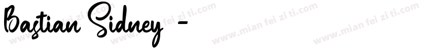 Bastian Sidney字体字体转换